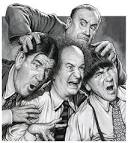Drew Friedman :: The THREE STOOGES with Vernon Dent