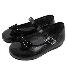 Eli Shoes - Kids Clothing - Eli *Geneive* Girls Black Mary Janes