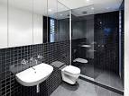 Bathroom: Modern Black White Bathroom Design Ideas, black and ...