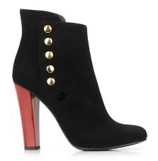 VICINI Rapalla red and black ankle boots > Shoeperwoman