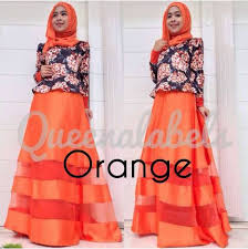Mediva Vol 2 Orange | Baju Muslim GAMIS Modern