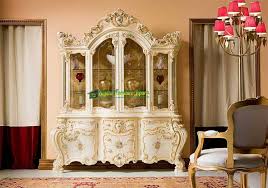 Almari Cabinet Kaca Luxury Design,Almari Hias,Almari Hiasan Ruang ...