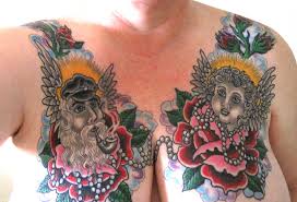 Tattoo incorporating cherry blossoms