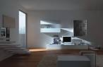 Modern Living Room TV Wall Units (Design 03) in White Colors