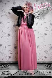 Balimo Fuzzy 2 Pink | Baju Muslim GAMIS Modern