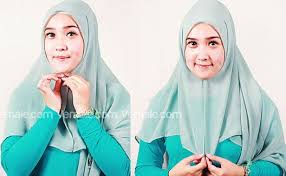Tutorial Hijab Segi Empat � Cara Memakai Jilbab Segi Empat Simple ...