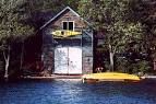 Lake George boathouse