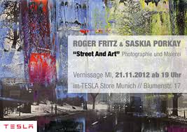 ROGER FRITZ \u0026amp; SASKIA PORKAY // “Street And Art” // 21.11.-19 Uhr ...