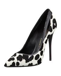 Giuseppe Zanotti Black and White Leopard Heels ($1,025) | We Might ...