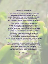 Lessons of the Seasons - A Nature Poem by Carol Knepper - Lessons%20Of%20The%20Seasons