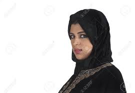 Beautiful Arabian Lady Wearing Hijab Stock Photo, Picture And ...