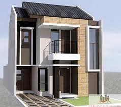 Desain Rumah Minimalis 2 Lantai Type 21