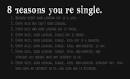 8 reasons you are single