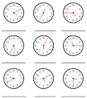 WHAT TIME IS IT? 5 Minute Intervals Worksheet