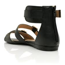 Black Leather Style Sandals | Buy Black Leather Style Sandals Online