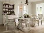 Classic White Cottage Dining Room Ideas with Classic White Wooden ...