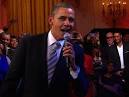 President Obama sings "Sweet Home Chicago" - CBS News Video