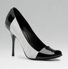 Gucci Bacall High Heel Sandal Black White - StyleFrizz | Photo Gallery