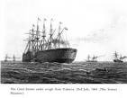 16 The 'Great Eastern' under weigh from Valencia 1865