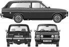 CAR blueprints - 1980 Ford Escort Mk II Estate Huntsman Wagon