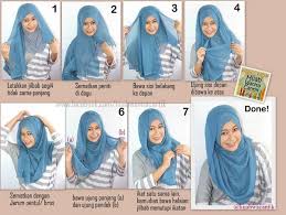 gambar tutorial hijab segi empat - KerudungCantik.org