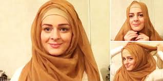 Tutorial Pakai Hijab Paris Segi Empat Simple dan Cantik