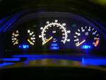 Blue LED door mod and instrument panel - Benzworld.org - Mercedes ...