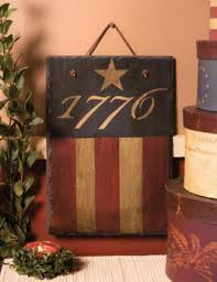 Country Décor, 1776 Wall Hanging, Accents | Primitive Americana Slate