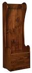 2' Settle Amish Pine Entryway Storage Bench | Amish Benches ...