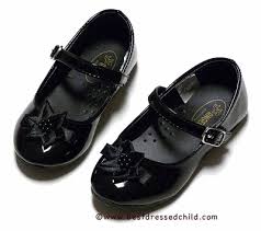 Angel Black Patent Mary Jane Shoes for Toddlers by L'Amour Girls