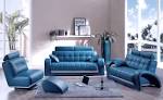 Fancy Living Room Home Interior Design With Blue Furniture ...