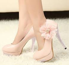 Light #pink #flower Heels | High Heels | Pinterest | Light Pink ...
