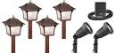 Malibu Low Voltage 6 Piece Colonial Light Kit - Tarnished Copper 8300-