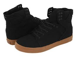 Supra Skytop Shoes Black Canvas/Gum [130264supra] - $97.79 : Supra ...