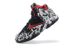 Nike Lebron XI(11) Mens Basketball Shoes Black/Red/White 2014 Nike ...