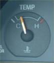 up temperature gauge.