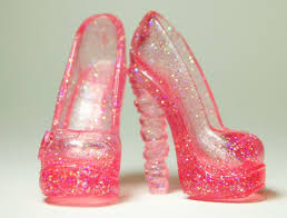 Sparkle Light Pink Stacked Heel Monster High Shoes for Dolls ...