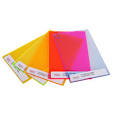 Colored Plexiglass sign colors fluorescent plastic samples