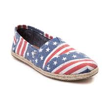 Shop for Womens TOMS Classic American Flag Casual Shoe in Multi at ...