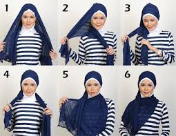 Gambar Cara Menggunakan Jilbab Selendang Panjang Kreasi