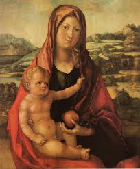 Dürer, Albrecht: Maria mit Kind vor einer Landschaft - Zeno.