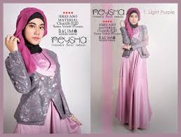 Balimo Neysha Purple | Baju Muslim GAMIS Modern