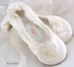 Ivory Ballet Flats Bridal Wedding Shoes Flats by SolBijou on Etsy