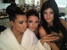 Kim Kardashian Gets Professional Makeup Done For Christmas Card