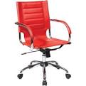 Office Star Avenue Six® Vinyl Trinidad Office Chair; Red | Quill.