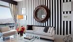 Create a Modern Living Room with Striped Walls