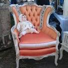 Peach vintage arm chair in G2… So gorgeous! #Melrosetradingpost ...