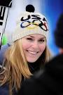 Lindsey Vonn of the Unites States looks on after a training run for the ... - Lindsey Vonn Winter Hats Pompom Beanie K7nyhxNydA9l