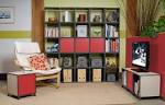 <b>Living Room Storage</b> Design Made from Cube Modular <b>Furniture</b> System <b>...</b>
