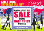 NEXT SALE Starts Saturday 17th July! - Retail shopping at ...